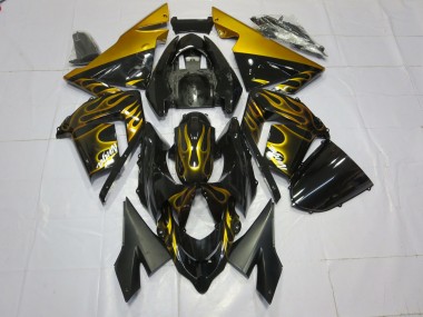 Gold Flamme 2004-2005 ZX10R Motorrad Verkleidung