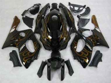 Gold Flamme Glänzend 1998-2007 YZF600 Motorrad Verkleidung