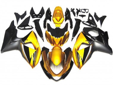 Gold & Grau OEM-Stil Benutzerdefiniert 2009-2016 GSXR 1000 Motorrad Verkleidung