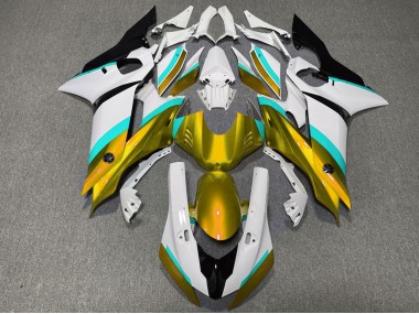 Gold & Hellblau Glanz 2017-2021 R6 Motorrad Verkleidung