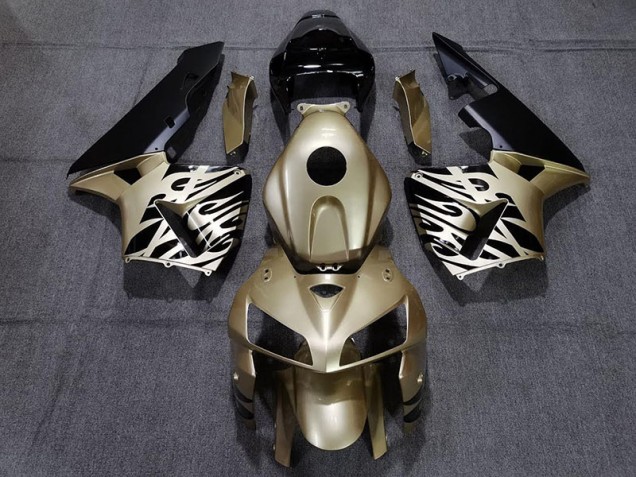Goldschwarz 2005-2006 CBR600RR Motorrad Verkleidung Goldschwarz 2005-2006 CBR600RR Motorrad Verkleidung