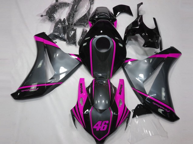 Grau Motul & Pink 2008-2011 CBR1000RR Motorrad Verkleidung