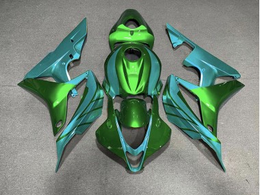 Grün-Blaugrün 2007-2008 CBR600RR Motorrad Verkleidung