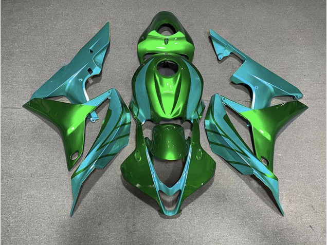 Grün-Blaugrün 2007-2008 CBR600RR Motorrad Verkleidung