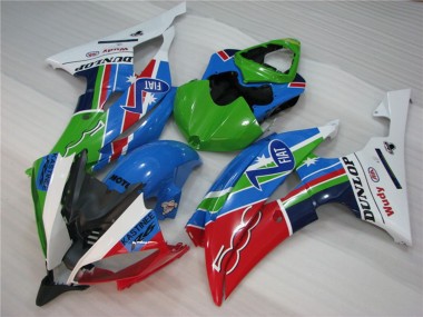 Grün Fiat 2008-2016 R6 Motorrad Verkleidung