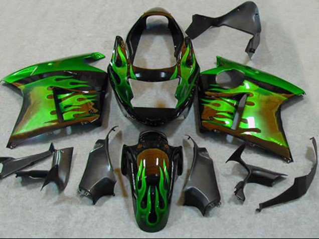 Grün Flamme 1996-2007 CBR1100XX Motorrad Verkleidung