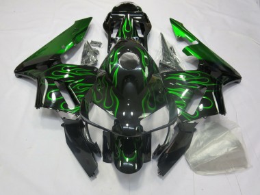 Grün Flamme 2003-2004 CBR600RR Motorrad Verkleidung