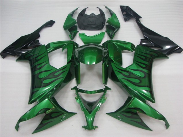 Grün Flamme 2008-2010 ZX10R Motorrad Verkleidung