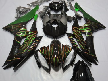 Grün Flamme 2008-2016 R6 Motorrad Verkleidung