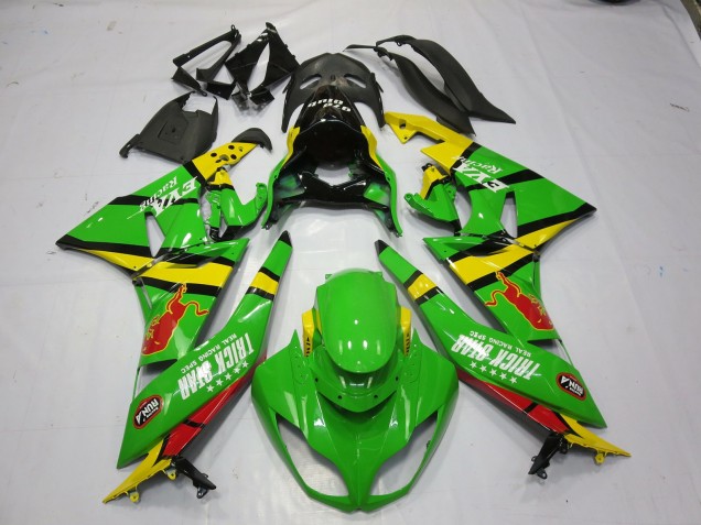 Grün Gelb 2009-2012 ZX6R Motorrad Verkleidung