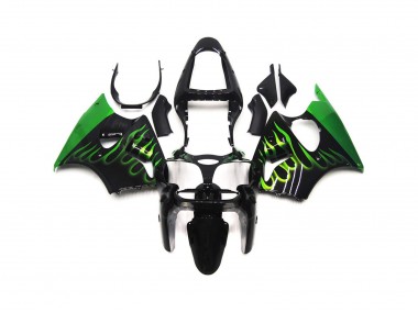 Grün Glänzend Flame Uni 2000-2002 ZX6R Motorrad Verkleidung