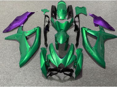 Grün & Lila 2008-2010 GSXR 600-750 Motorrad Verkleidung