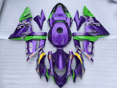 Grün-Lila Trick Star 2004-2005 ZX10R Motorrad Verkleidung