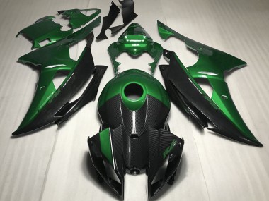Grün Mit Kohlefaser Stil 2008-2016 R6 Motorrad Verkleidung