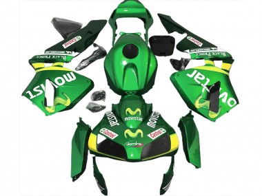 Grün Movistar 2003-2004 CBR600RR Motorrad Verkleidung