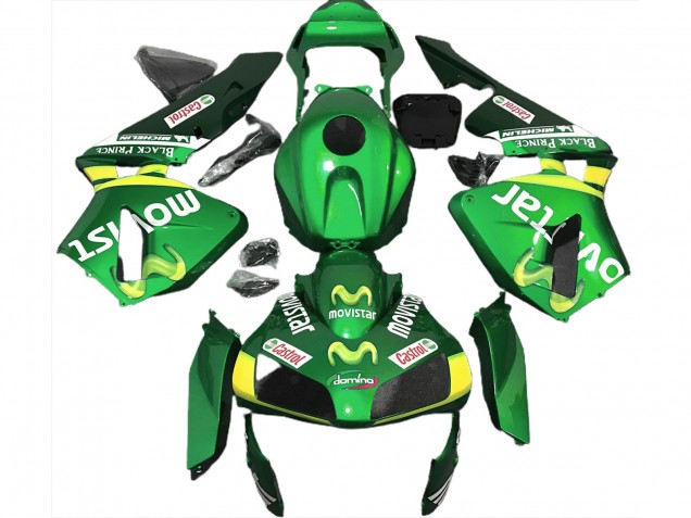Grün Movistar 2003-2004 CBR600RR Motorrad Verkleidung