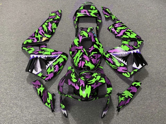 Grün & Pink Tarnung 2003-2004 CBR600RR Motorrad Verkleidung