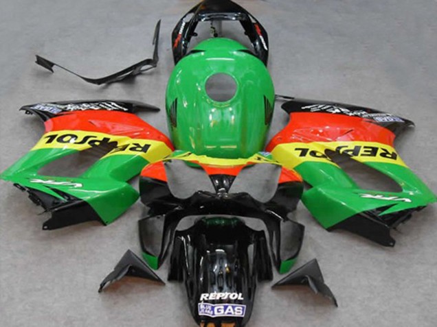 Grün Repsol 2002-2012 VFR800 Motorrad Verkleidung