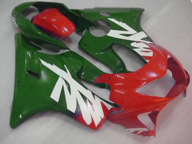 Grün-Rot-Weiß-Aufkleber 1999-2000 CBR600 F4 Motorrad Verkleidung