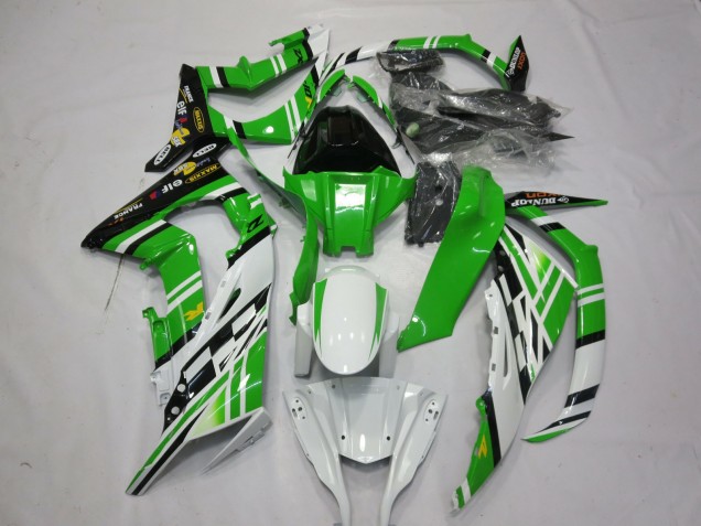 Grün-Weiß-Schwarz 1 2011-2015 ZX10R Motorrad Verkleidung