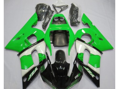 Grün Weiß & Schwarz 1998-2002 R6 Motorrad Verkleidung