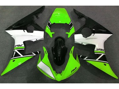 Grün Weiß & Schwarz 2003-2004 R6 Motorrad Verkleidung