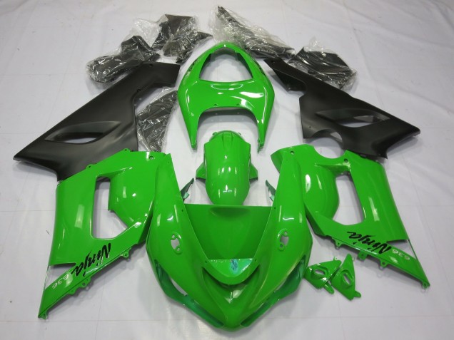 Grün Schwarz 2005-2006 ZX6R Motorrad Verkleidung
