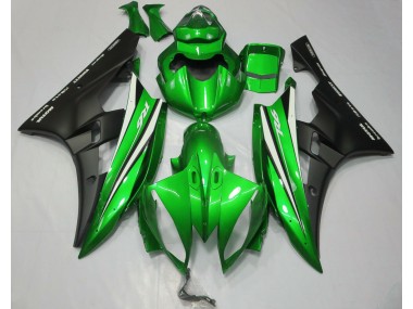 Grün Schwarz & Weiß 2006-2007 R6 Motorrad Verkleidung