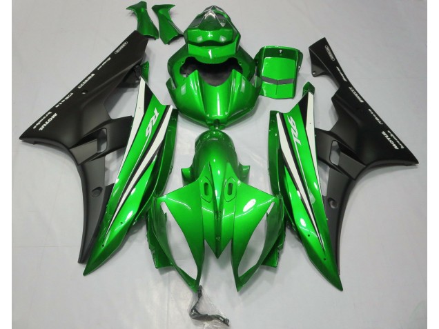 Grün Schwarz & Weiß 2006-2007 R6 Motorrad Verkleidung