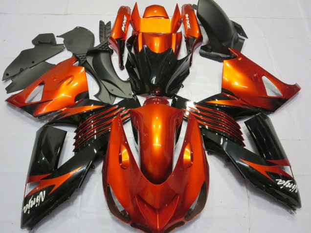 Grün Schwarz 2006-2011 ZX14R Motorrad Verkleidung