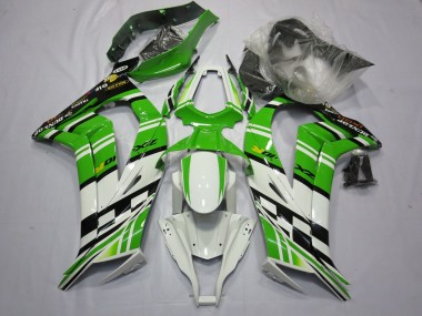 Grün-Weiß-Schwarz 2011-2015 ZX10R Motorrad Verkleidung