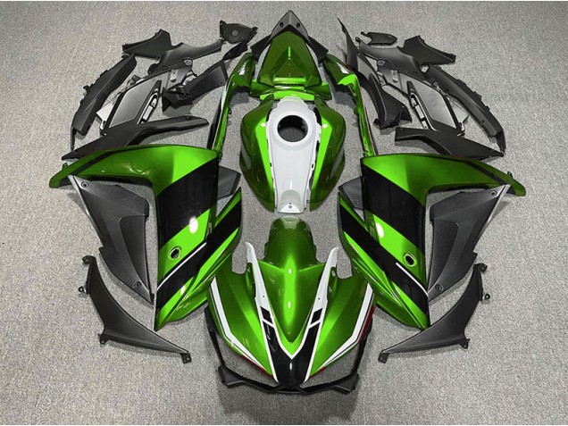 Grün Schwarz & Weiß 2015-2018 R3 Motorrad Verkleidung