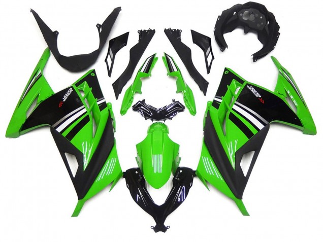 Grün Schwarz & Weiß Glänzend 2013-2018 Ninja 300 Motorrad Verkleidung