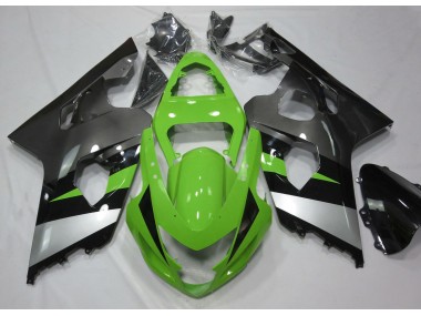 Grün & Silber 2004-2005 GSXR 600-750 Motorrad Verkleidung