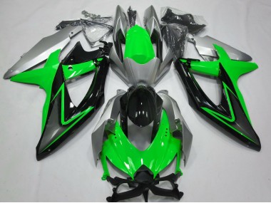 Grün & Silber 2008-2010 GSXR 600-750 Motorrad Verkleidung
