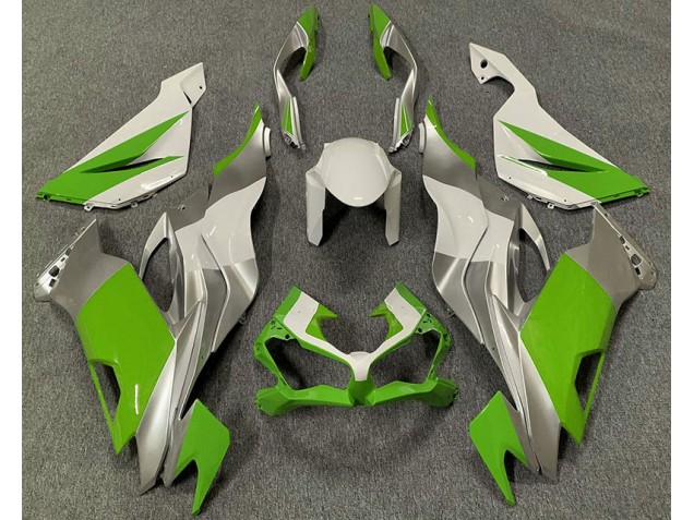 Grün-Weiß & Silber 2019-2023 ZX6R Motorrad Verkleidung