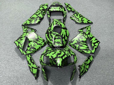 Grün Tarnung 2003-2004 CBR600RR Motorrad Verkleidung