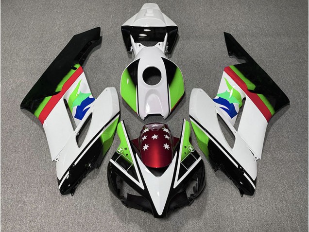 Grüne & Rot Flagge 2004-2005 CBR1000RR Motorrad Verkleidung