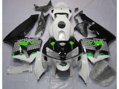 Grüne Spritzer Auf Glänzendem Schwarz 2005-2006 CBR600RR Motorrad Verkleidung