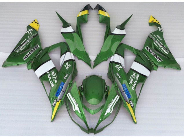Grüner Logostil 2013-2018 ZX6R Motorrad Verkleidung
