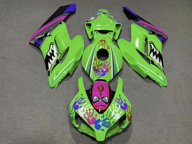 Grüner & Violetter Hai 2004-2005 CBR1000RR Motorrad Verkleidung