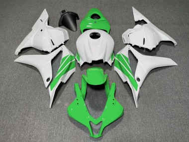 Grüner & Weißer Seitenstreifen 2009-2012 CBR600RR Motorrad Verkleidung