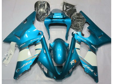 Hellblau & Weiß 2000-2001 R1 Motorrad Verkleidung