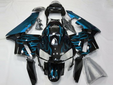 Hellblau Flamme 2003-2004 CBR600RR Motorrad Verkleidung