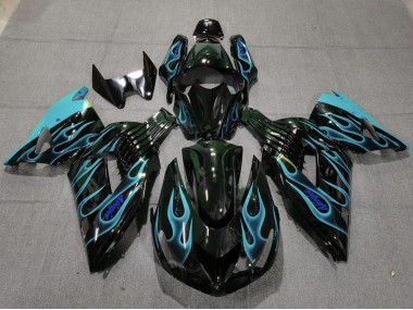 Hellblau Flamme 2006-2011 ZX14R Motorrad Verkleidung