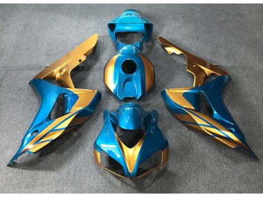 Hellblau & Gold 2006-2007 CBR1000RR Motorrad Verkleidung