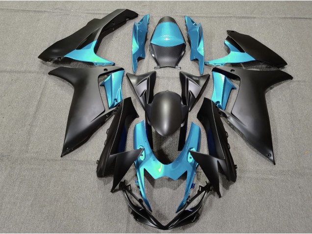 Hellblau & Matt Schwarz 2011-2024 GSXR 600-750 Motorrad Verkleidung