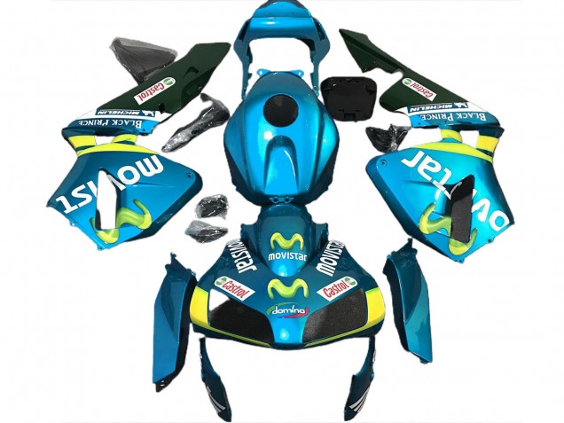 Hellblau Movistar 2003-2004 CBR600RR Motorrad Verkleidung