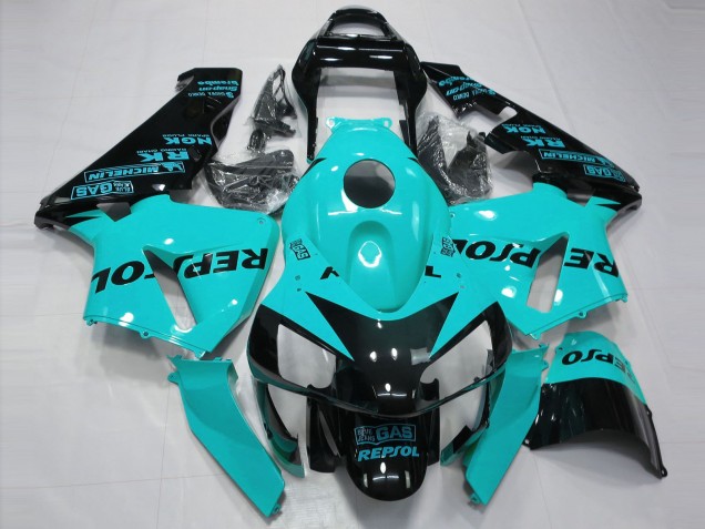 Hellblau Repsol 2003-2004 CBR600RR Motorrad Verkleidung