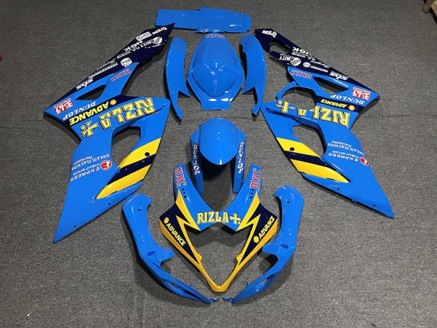 Hellblau Rizla 2005-2006 GSXR 1000 Motorrad Verkleidung